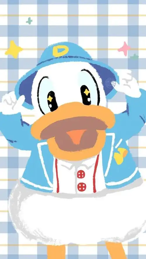 可爱唐老鸭卡通配图高清原图查看